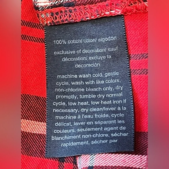 Tommy Hilfiger Plaid Long Sleeve Shirt Women's Large - Picture 5 of 12